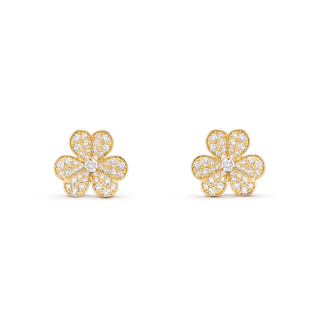 [LUXE NOBLE]FRIVOLE GOLD FLOWER DIAMOND EARRINGS