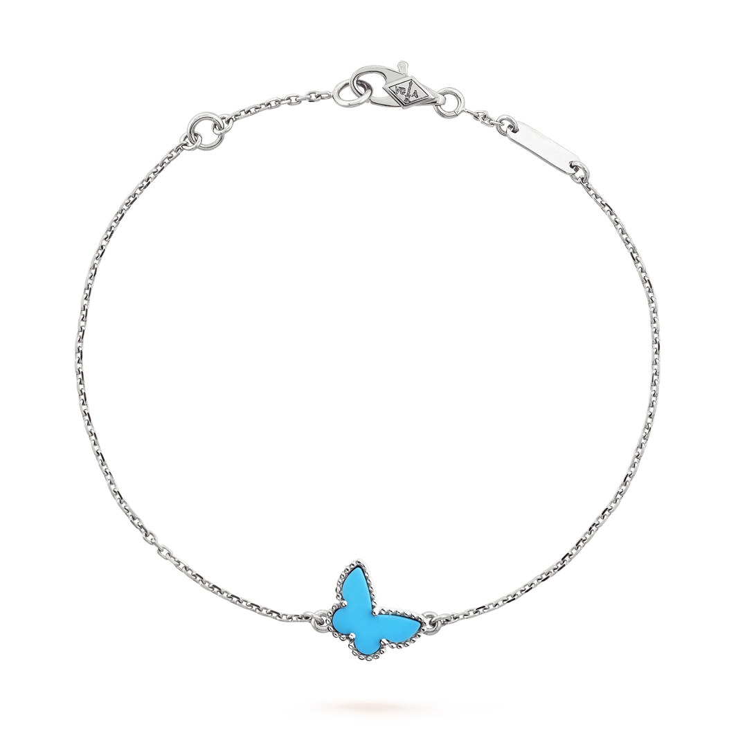 [LUXE NOBLE]BUTTERFLY TURQUOISE BUTTERFLY BRACELET SILVER
