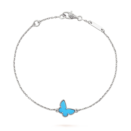 [LUXE NOBLE]BUTTERFLY TURQUOISE BUTTERFLY BRACELET SILVER