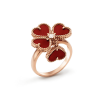 [LUXE NOBLE]SWEET CLOVER CARNELIAN RING