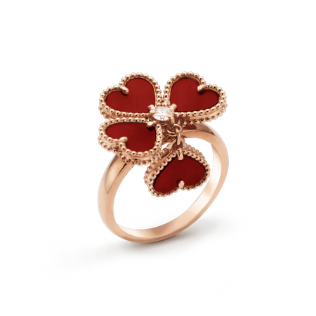 [LUXE NOBLE]SWEET CLOVER CARNELIAN RING