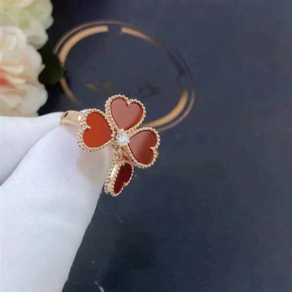 [LUXE NOBLE]SWEET CLOVER CARNELIAN RING