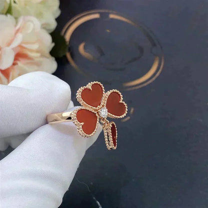 [LUXE NOBLE]SWEET CLOVER CARNELIAN RING