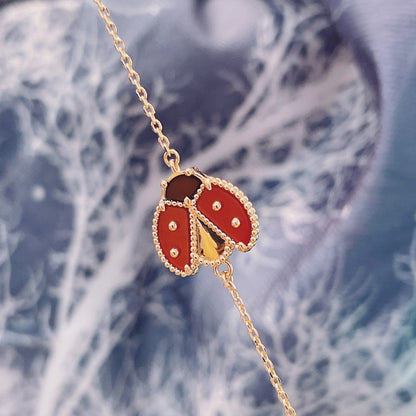 [LUXE NOBLE]LUCKY SPRING 1 MOTIF PINK GOLD BRACELET