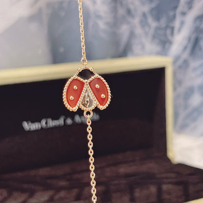 [LUXE NOBLE]LUCKY SPRING 1 MOTIF PINK GOLD BRACELET