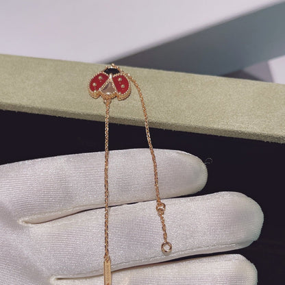 [LUXE NOBLE]LUCKY SPRING 1 MOTIF PINK GOLD BRACELET