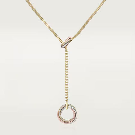 [Luxe Jewelry]TRINITY DIAMONDS NECKLACE