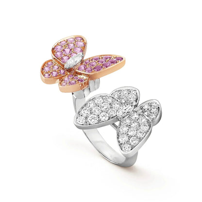 [LUXE NOBLE]TWIN BUTTERFLY DIAMOND RING